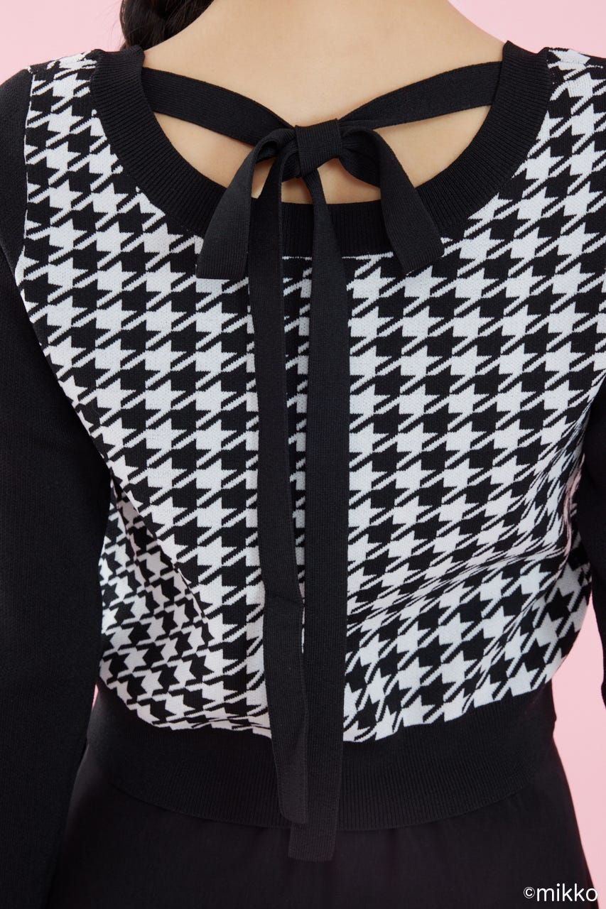 Lil ala modeニットトップス BLK FREE