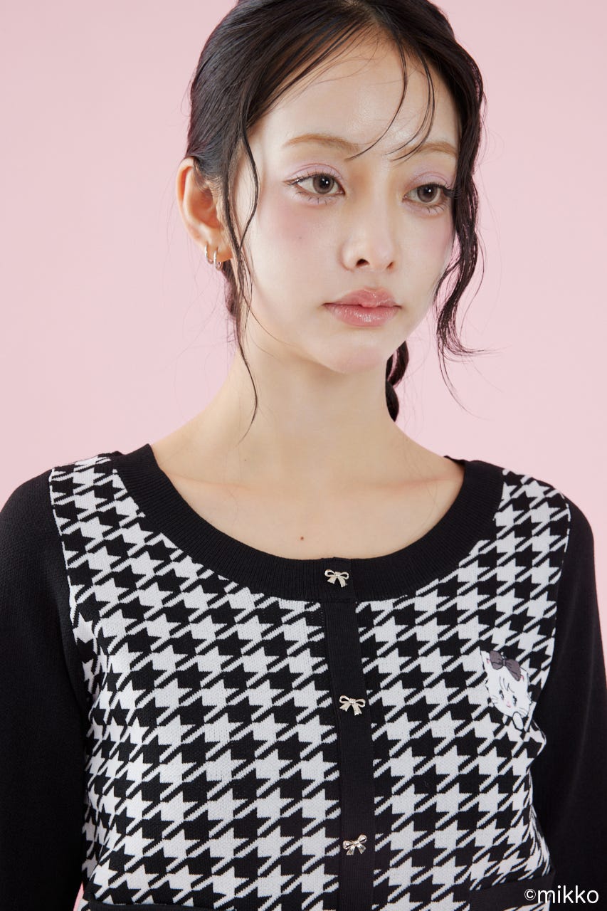 Lil ala modeニットトップス BLK FREE