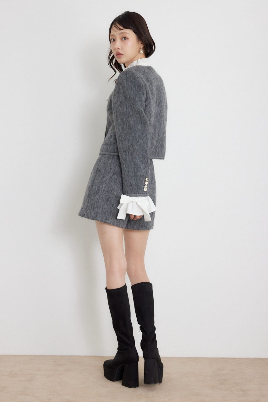 2WAYゴールドボタンジャケット GRY S