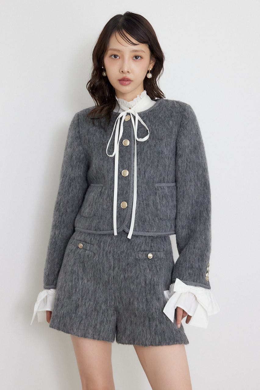 2WAYゴールドボタンジャケット GRY S