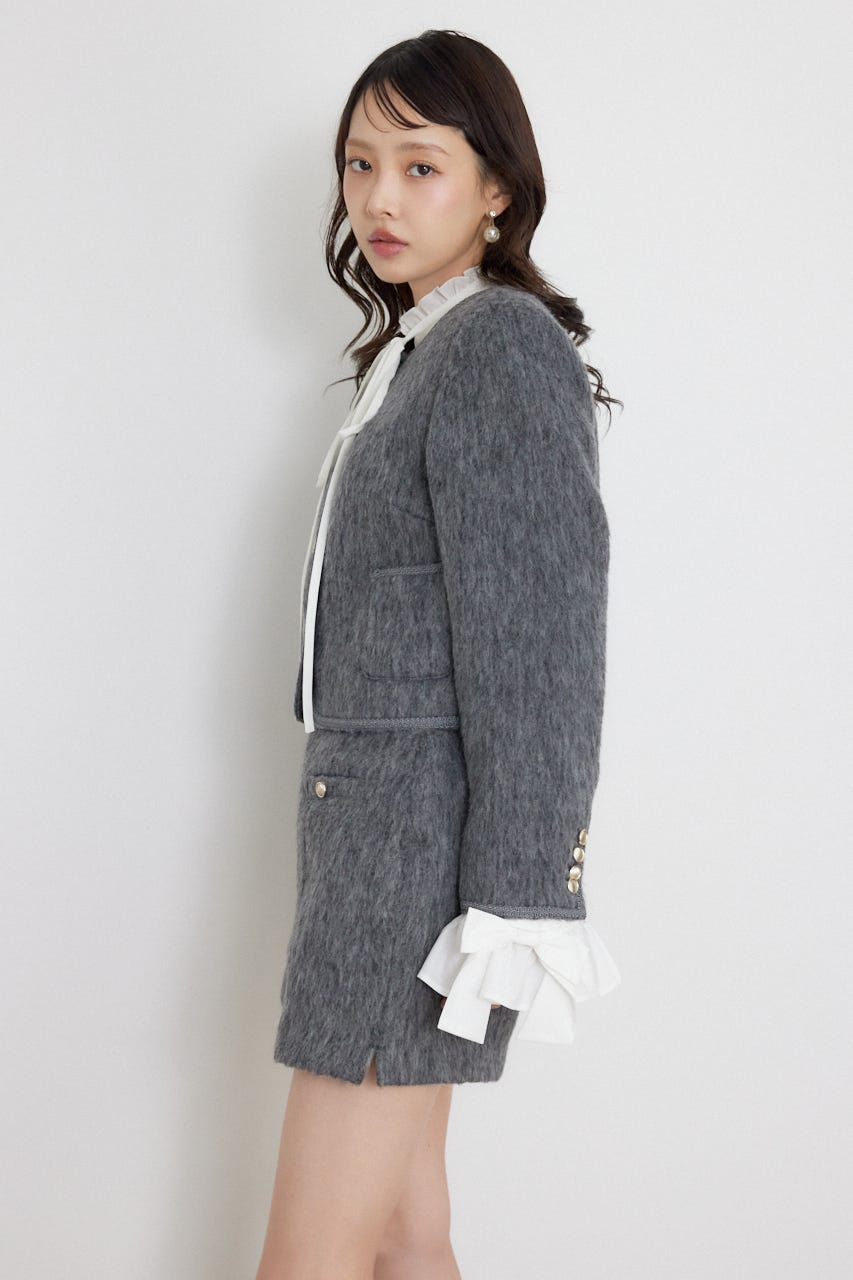 2WAYゴールドボタンジャケット GRY S