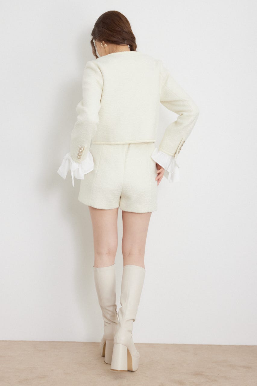 ハイウエストスリットショートパンツ IVOY XS