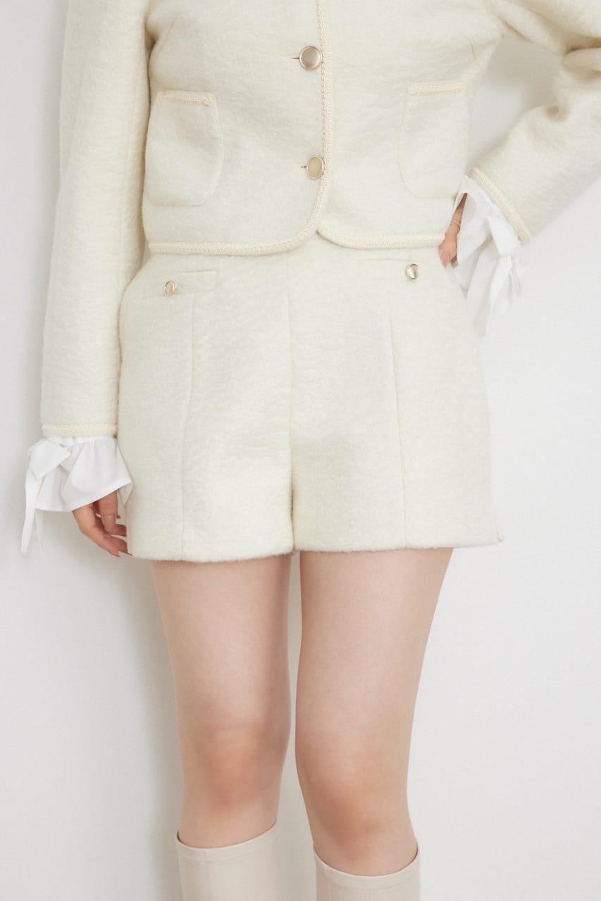 ハイウエストスリットショートパンツ IVOY XS