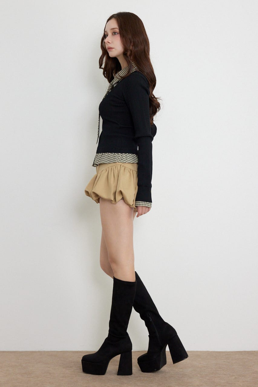 バルーンミニショートパンツ BEG XS
