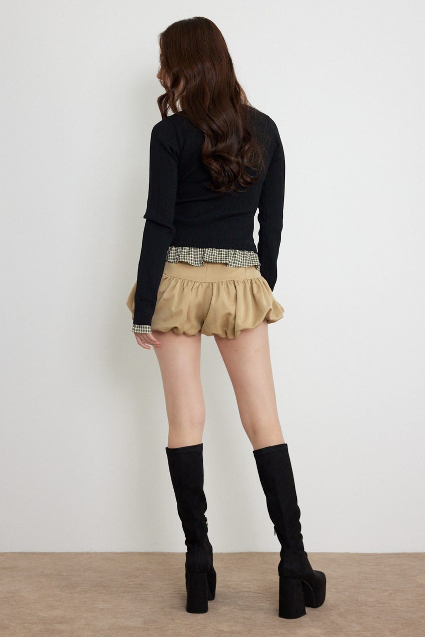 バルーンミニショートパンツ BEG XS