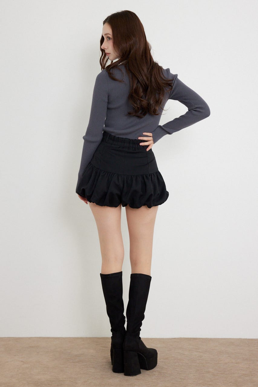 バルーンミニショートパンツ BLK XS
