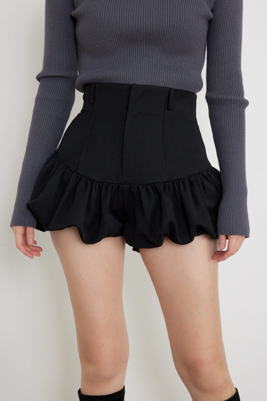 バルーンミニショートパンツ BLK XS