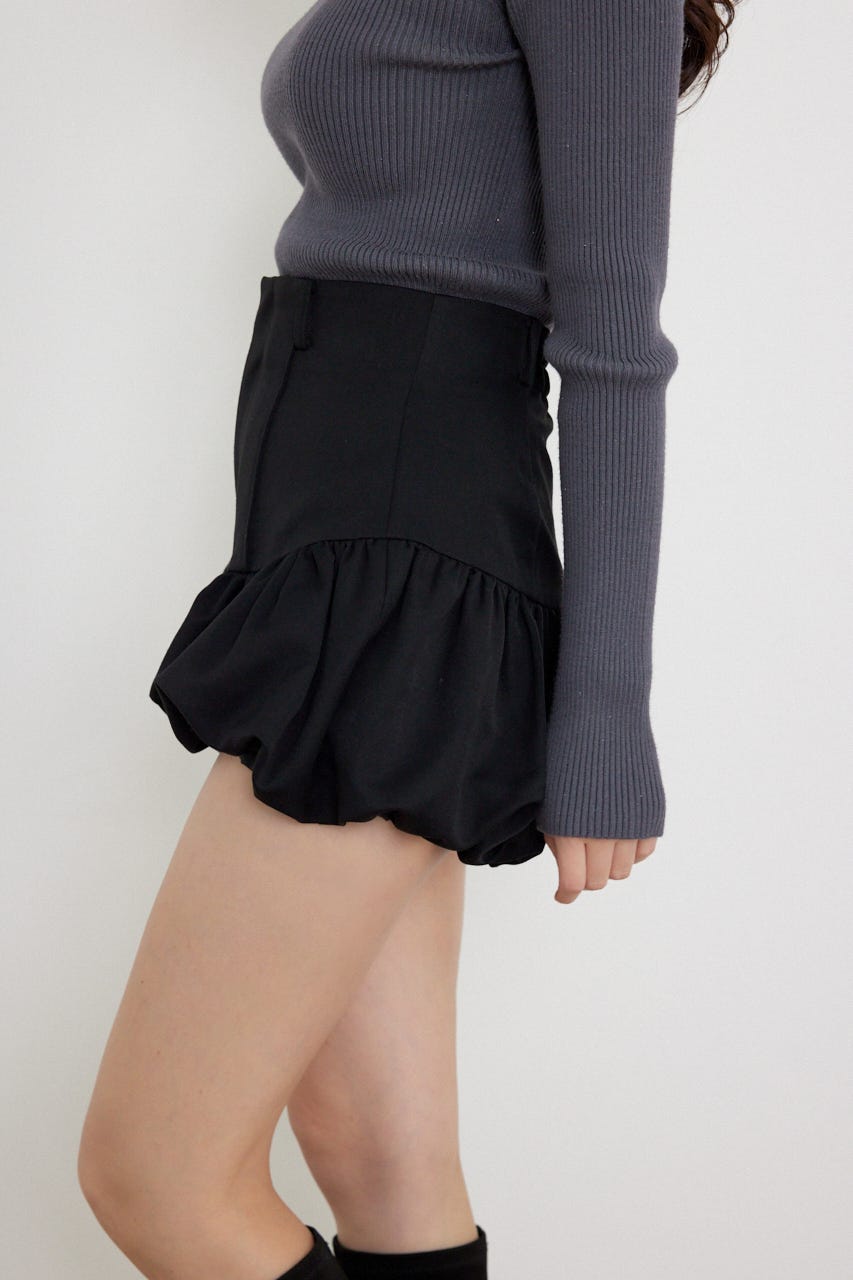 バルーンミニショートパンツ BLK XS