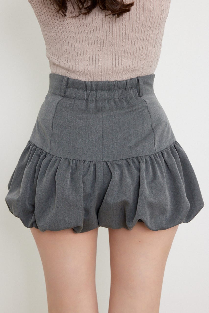 バルーンミニショートパンツ GRY XS