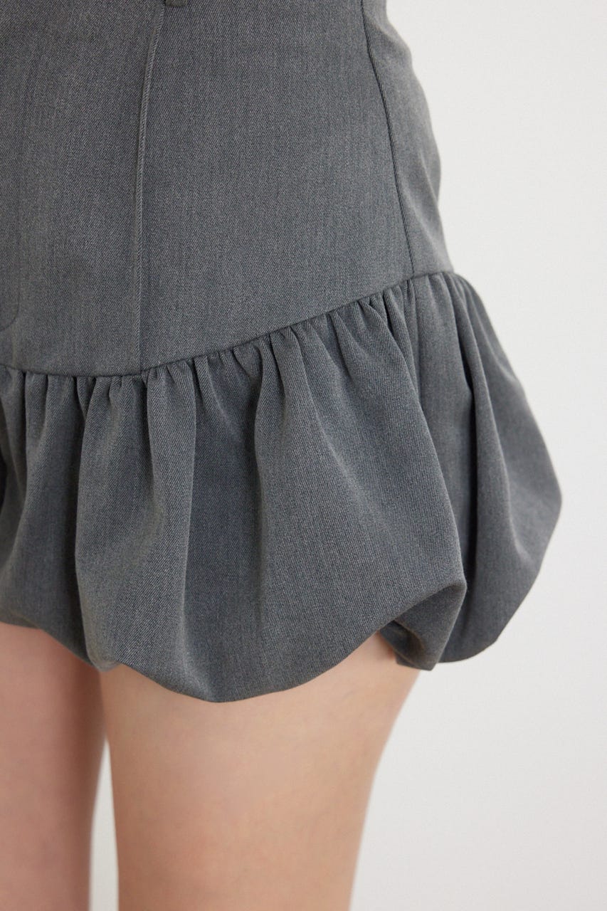 バルーンミニショートパンツ GRY XS