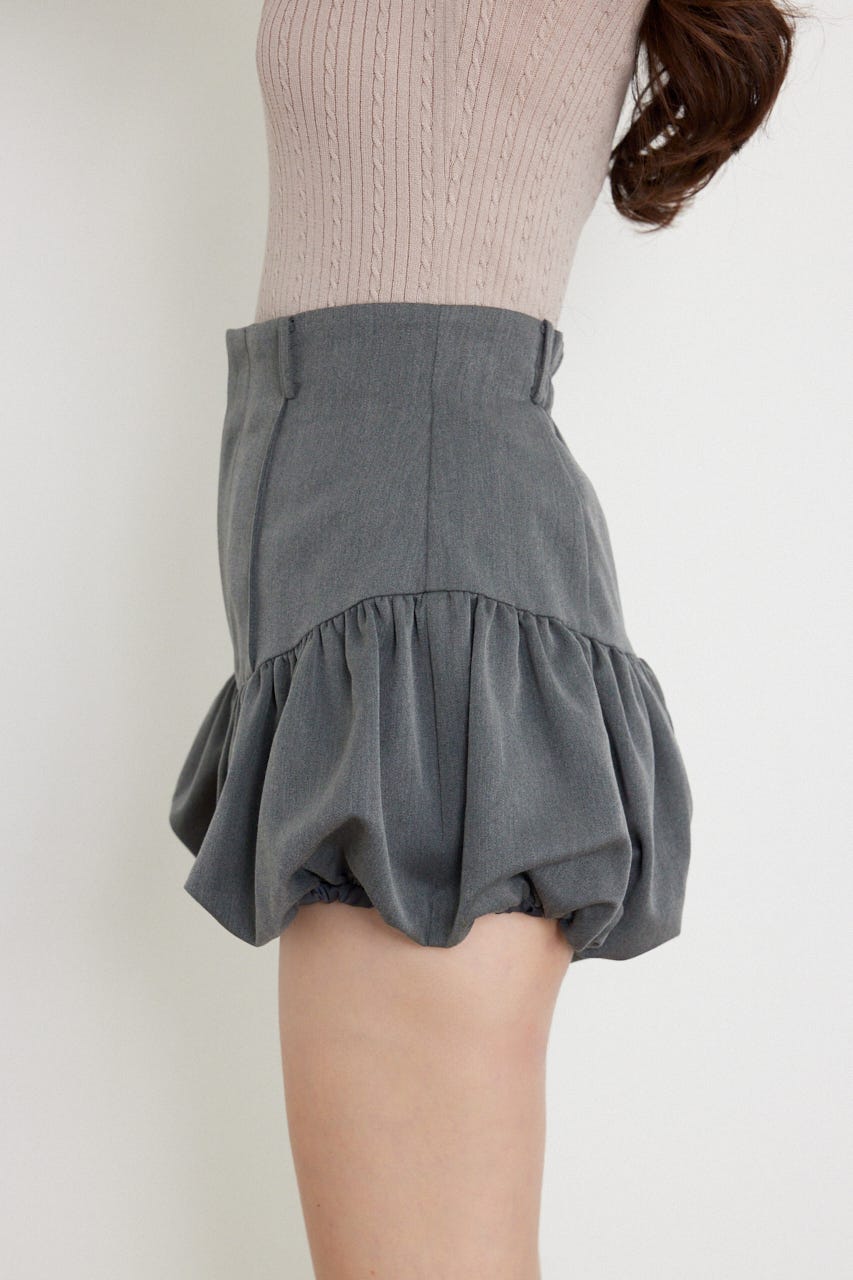 バルーンミニショートパンツ GRY XS