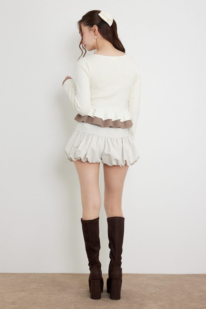 バルーンミニショートパンツ IVOY XS