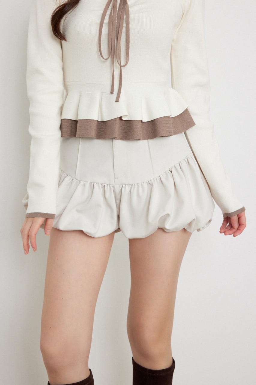 バルーンミニショートパンツ IVOY XS