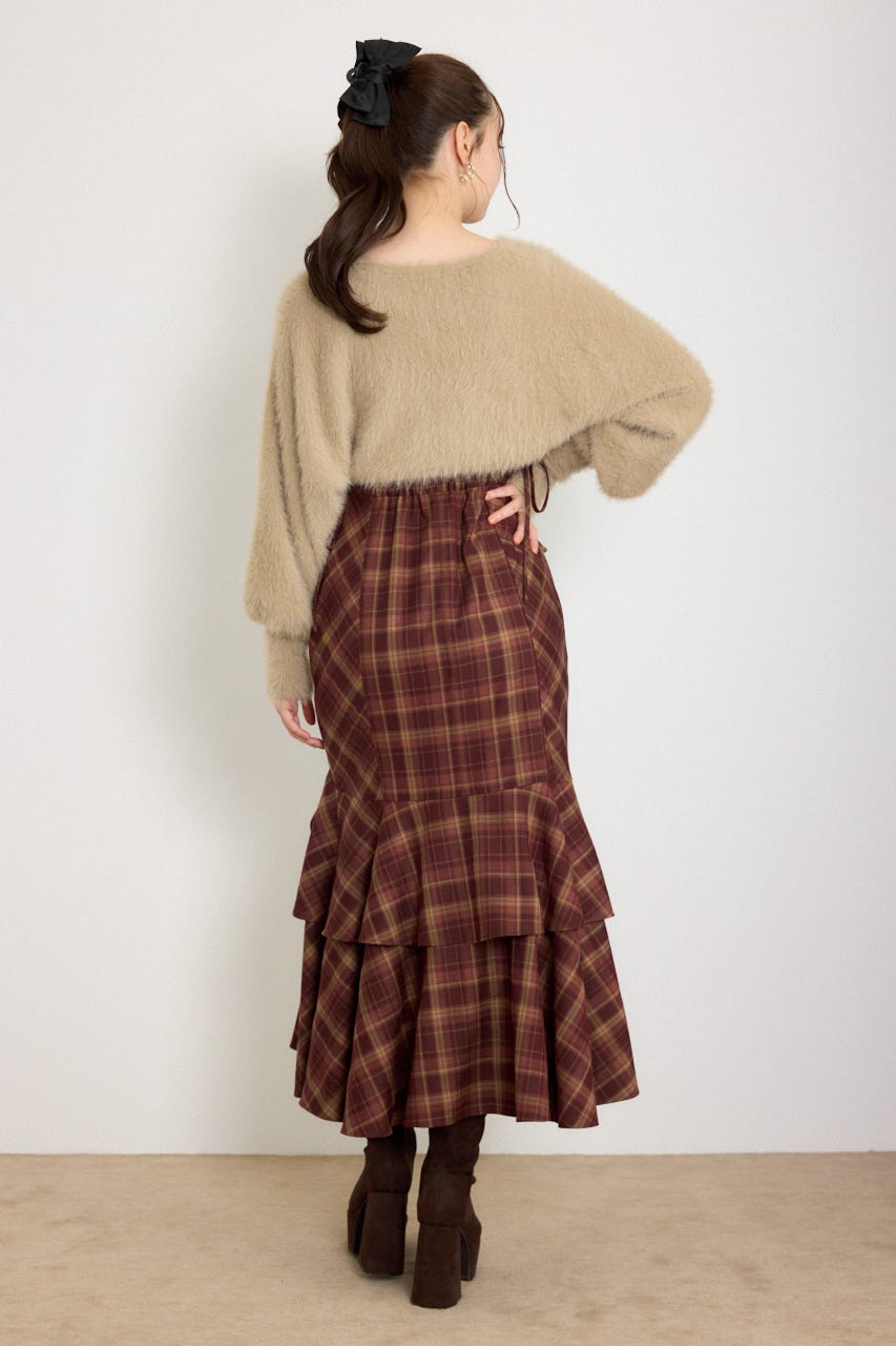 ニットボレロセットキャミワンピース M/RED M