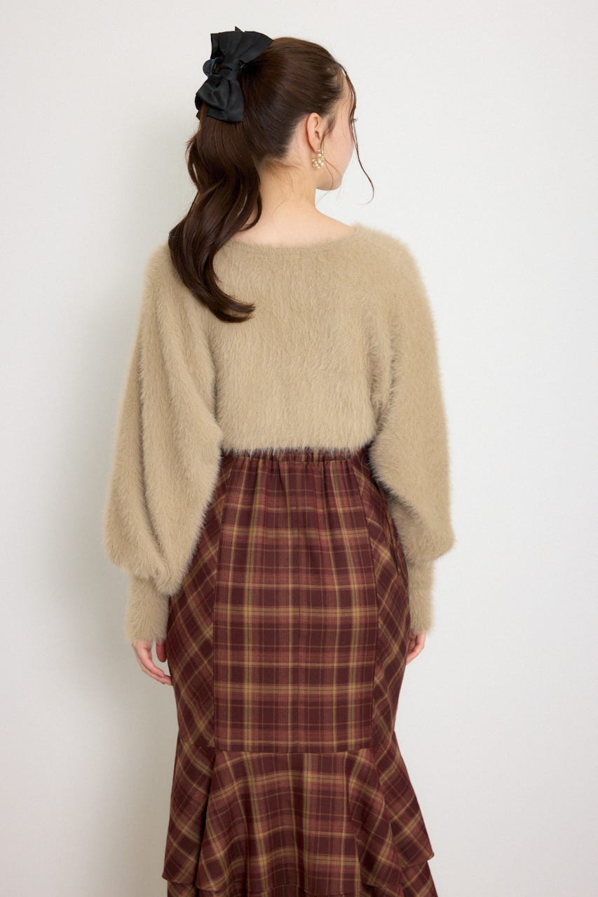 ニットボレロセットキャミワンピース M/RED M