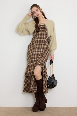 ニットボレロセットキャミワンピース