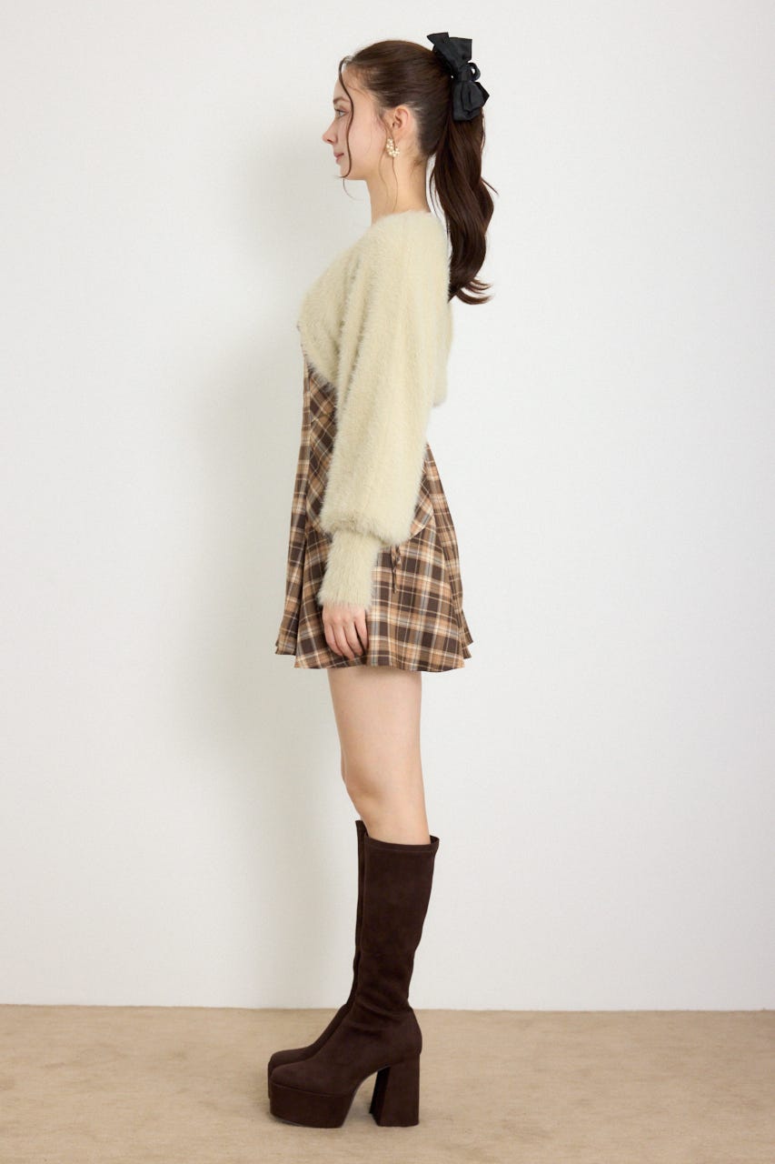 ニットボレロセットキャミミニワンピース M/BEG M