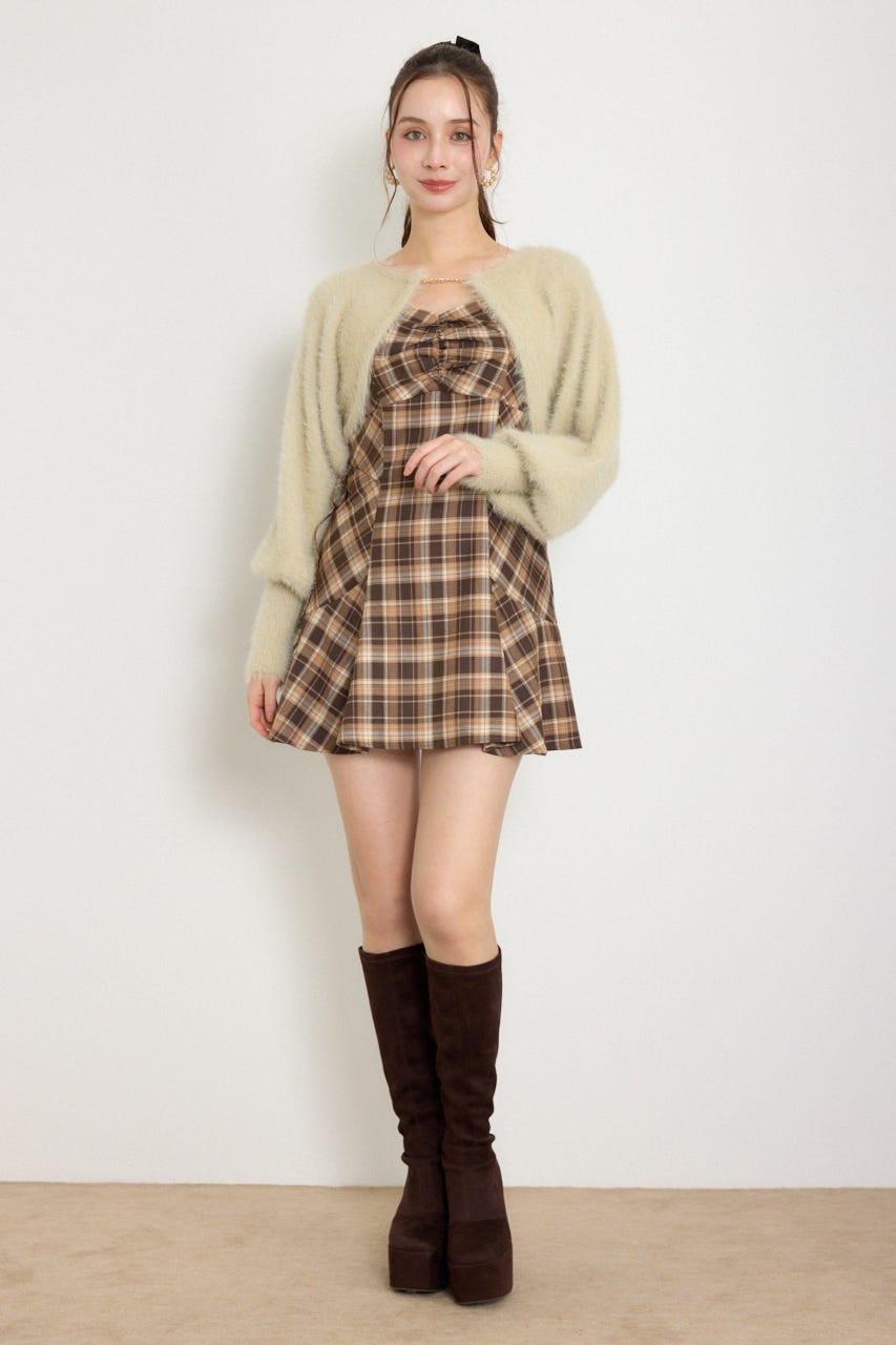ニットボレロセットキャミミニワンピース M/BEG M