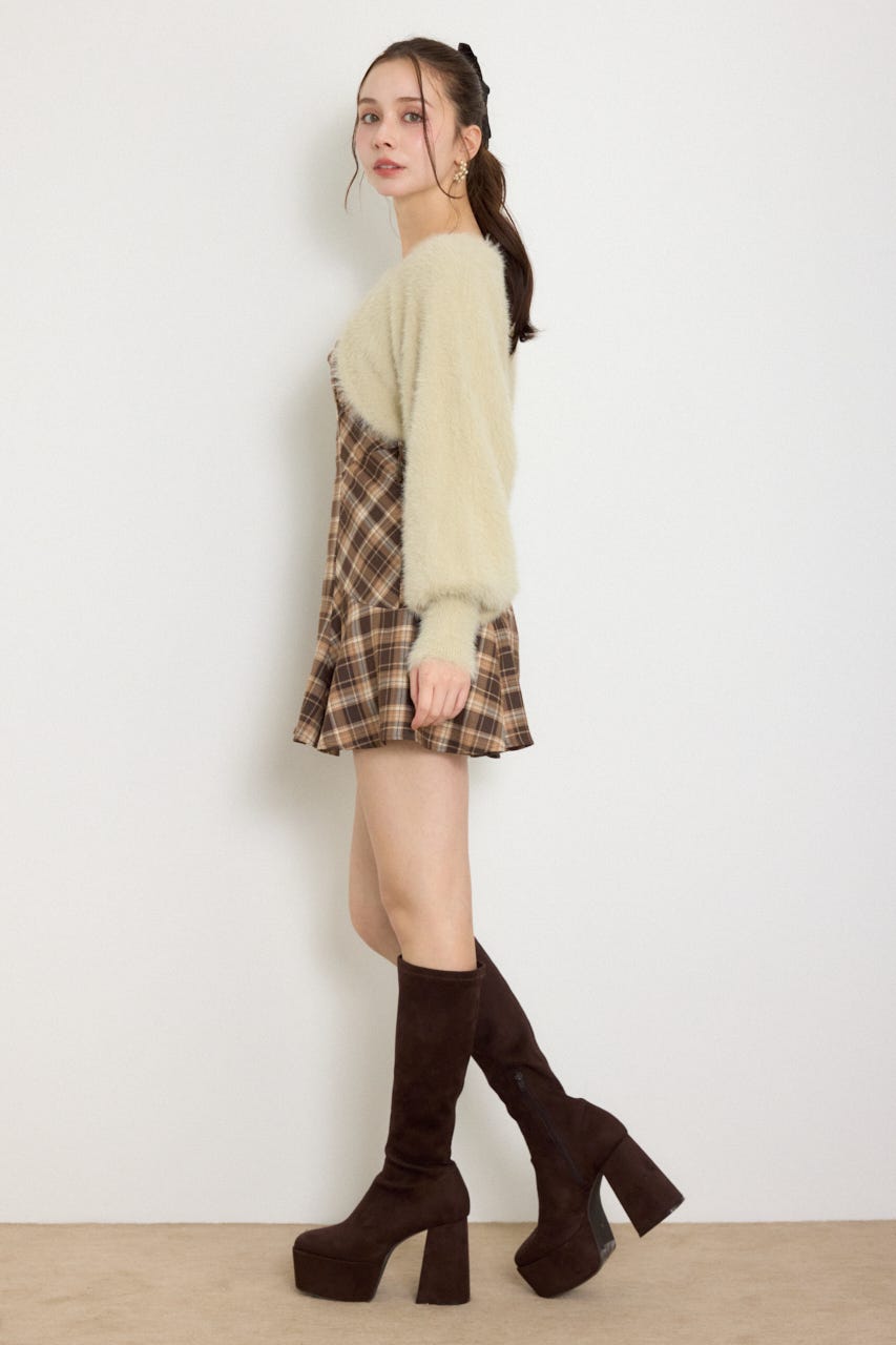 ニットボレロセットキャミミニワンピース M/BEG M
