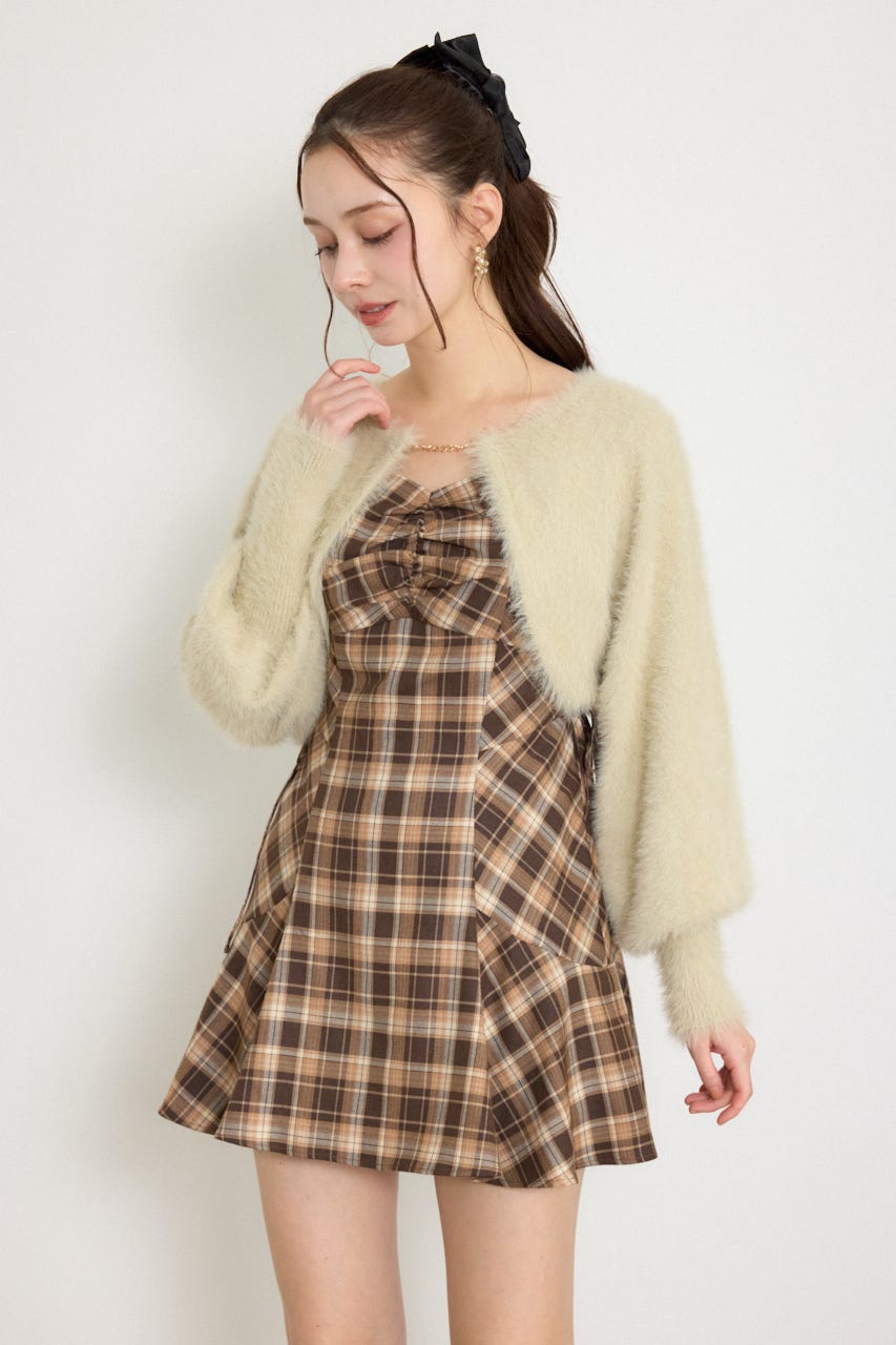 ニットボレロセットキャミミニワンピース M/BEG M