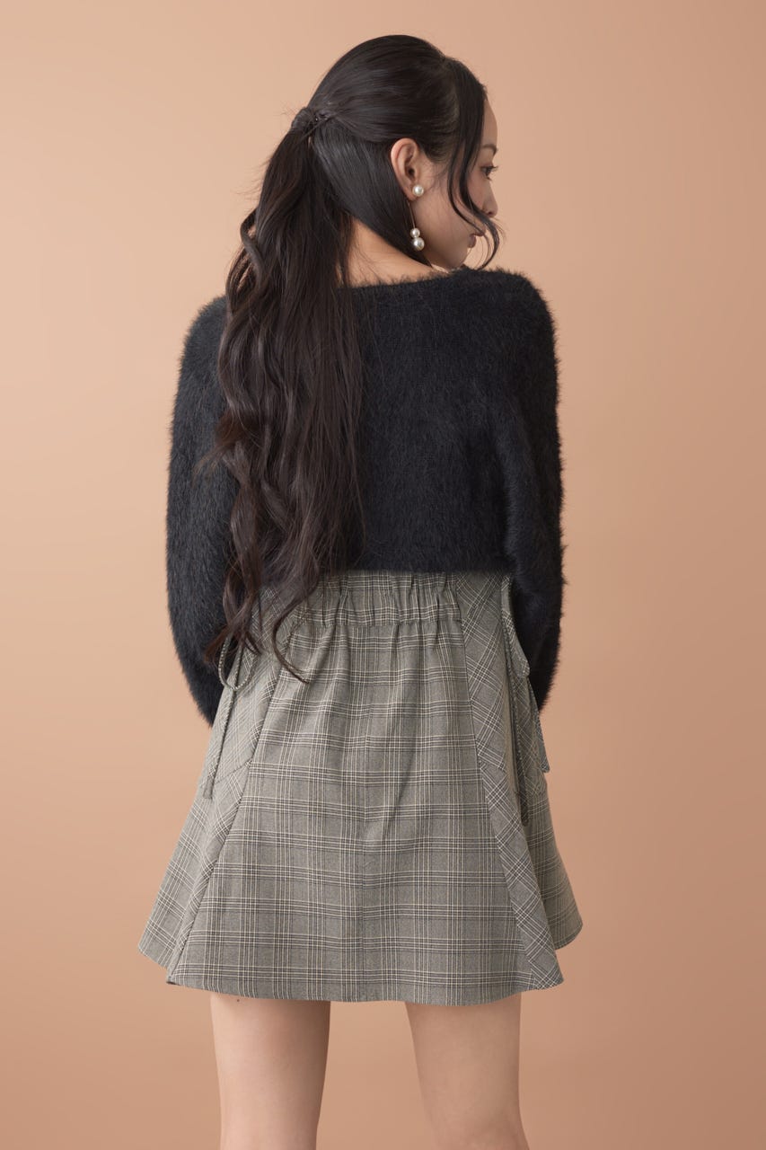 ニットボレロセットキャミミニワンピース M/BLK M