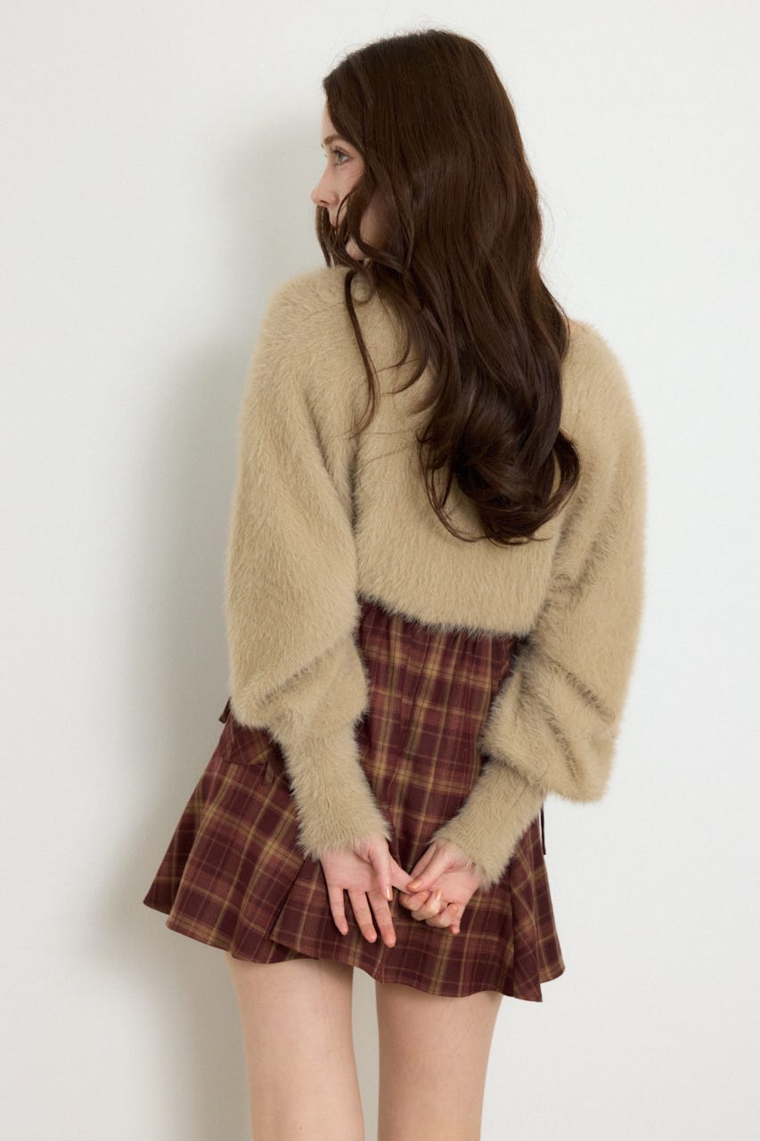 ニットボレロセットキャミミニワンピース M/RED M