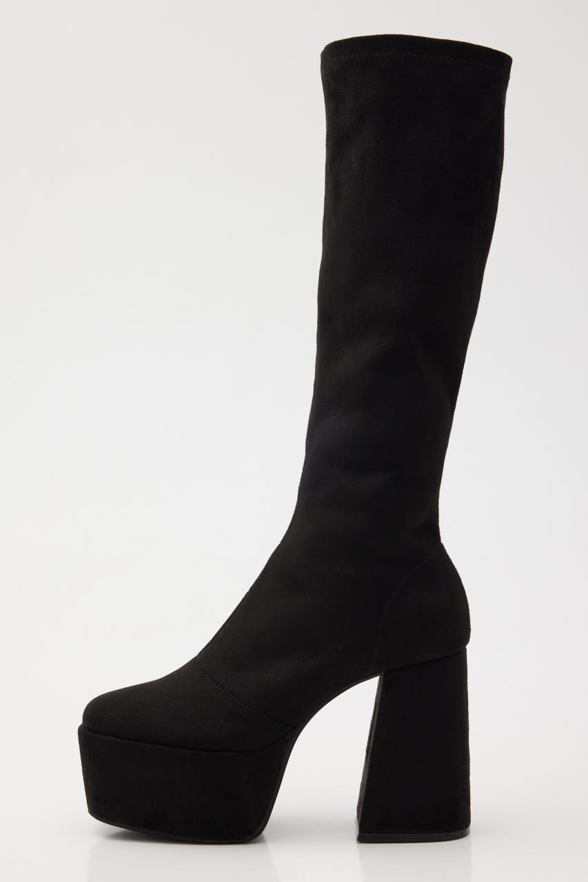 美脚ストレッチフィットブーツ BLK M
