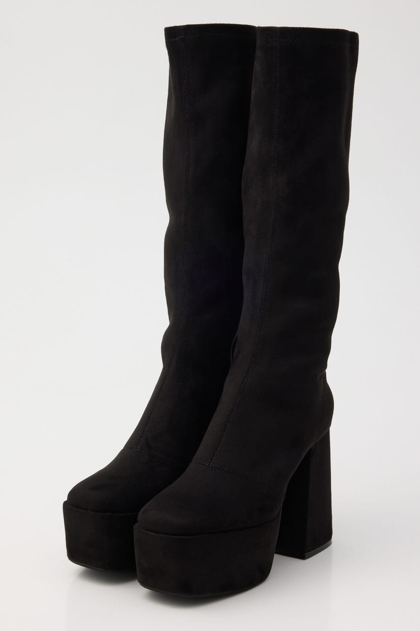 美脚ストレッチフィットブーツ BLK M
