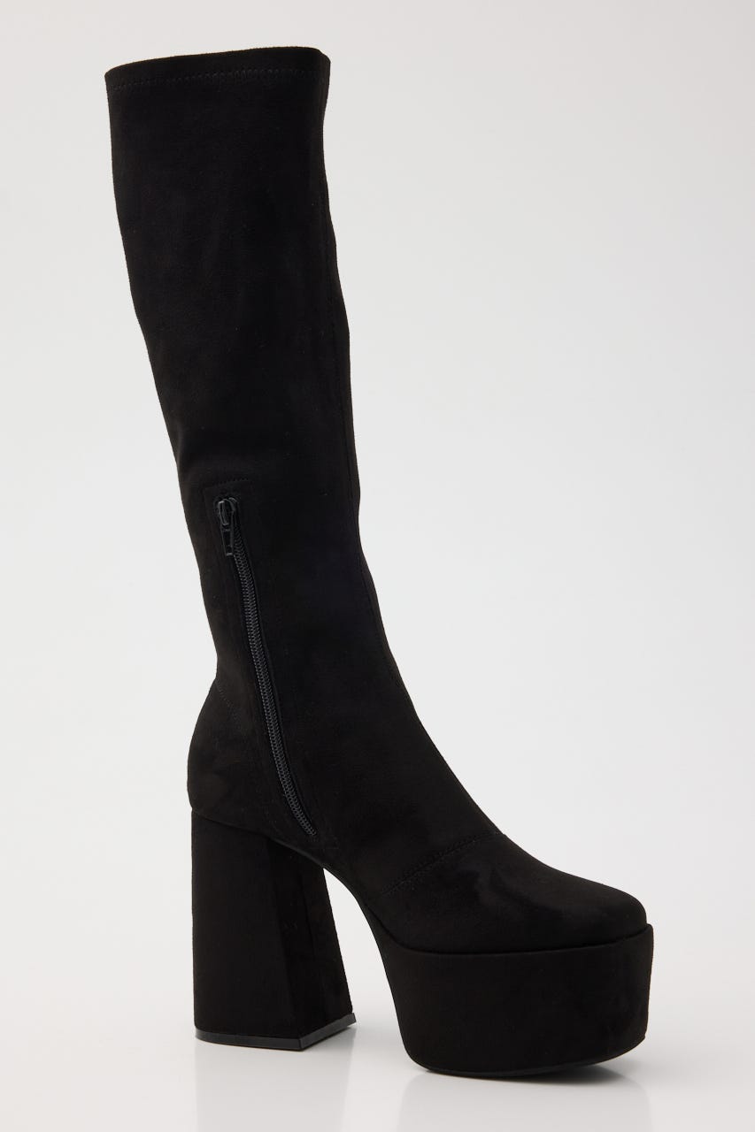 美脚ストレッチフィットブーツ BLK M