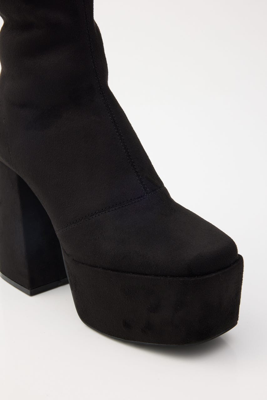 美脚ストレッチフィットブーツ BLK M