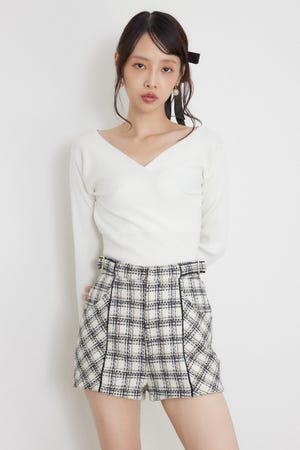 カシュクール2WAYウォッシャブルニットトップス
