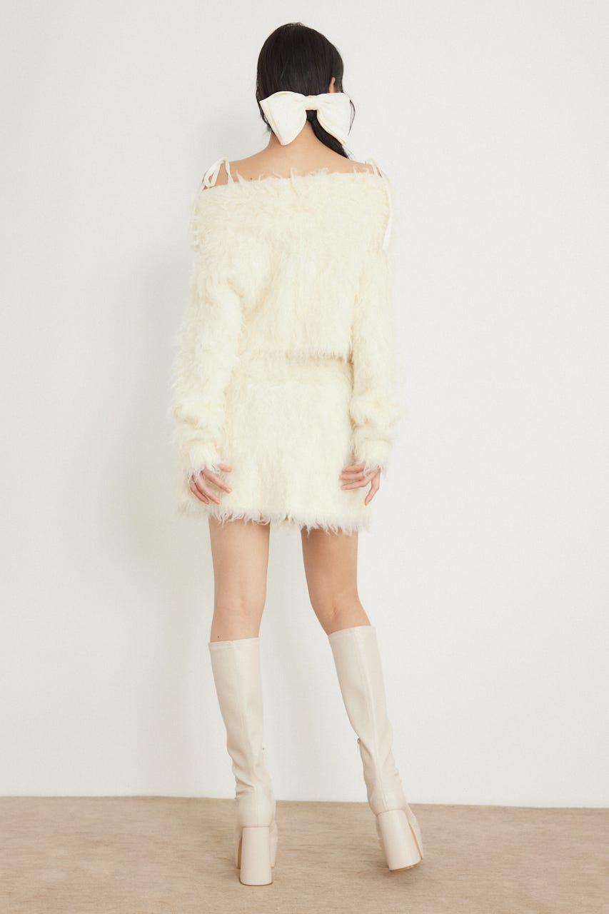 フラッフィーニットセットアップ WHT FREE
