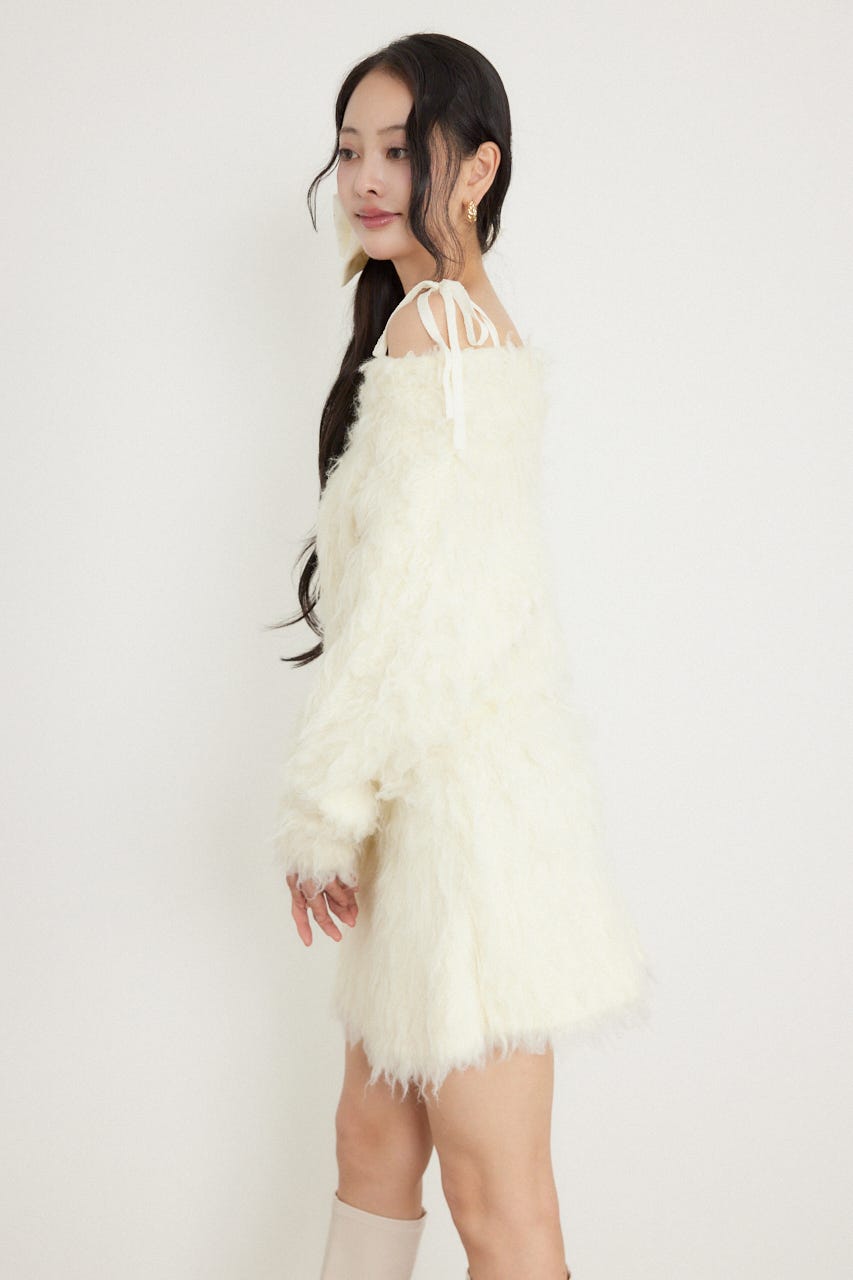 フラッフィーニットセットアップ WHT FREE
