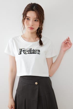 デコラティブロゴTシャツ