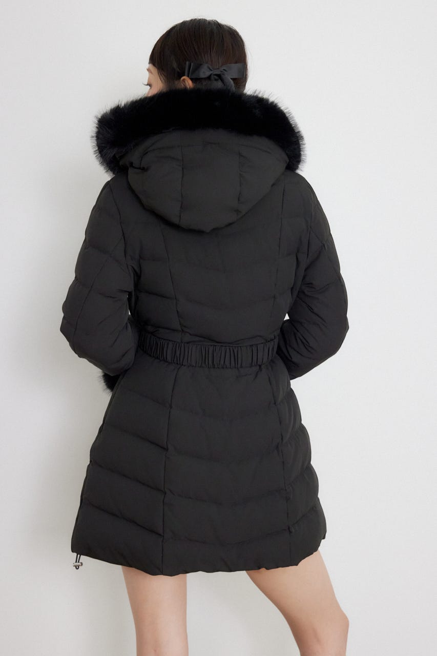 26AW Aラインダウンワンピコート BLK S