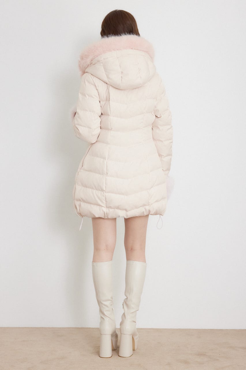 26AW Aラインダウンワンピコート L/PNK S