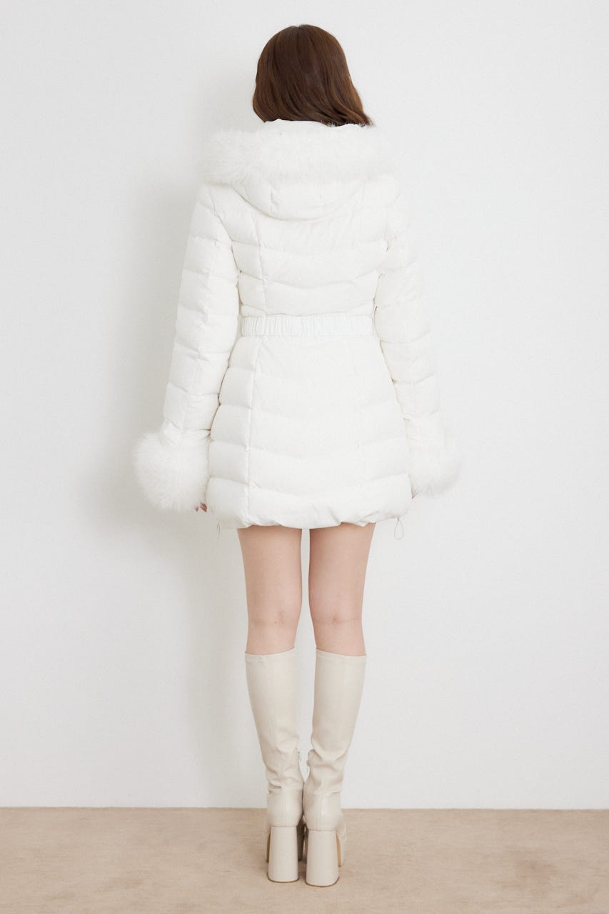 26AW Aラインダウンワンピコート WHT M