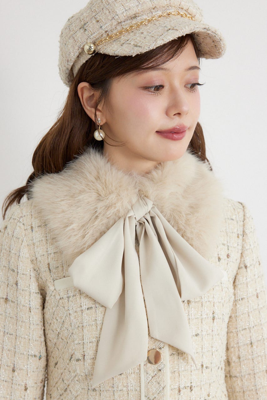 ティペットセットツイードジャケット BEG M