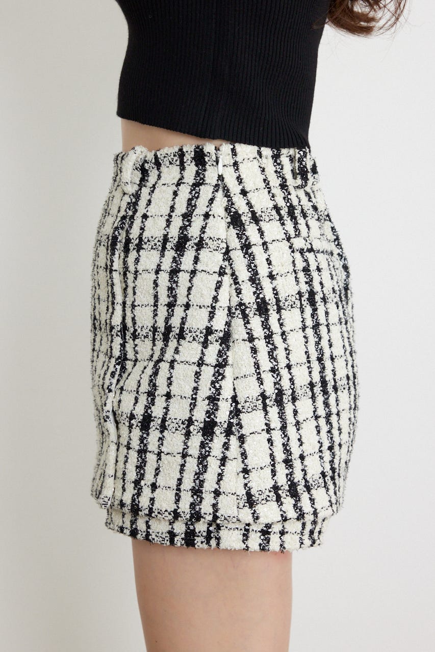 ラップミニスコートショートパンツ WHT S