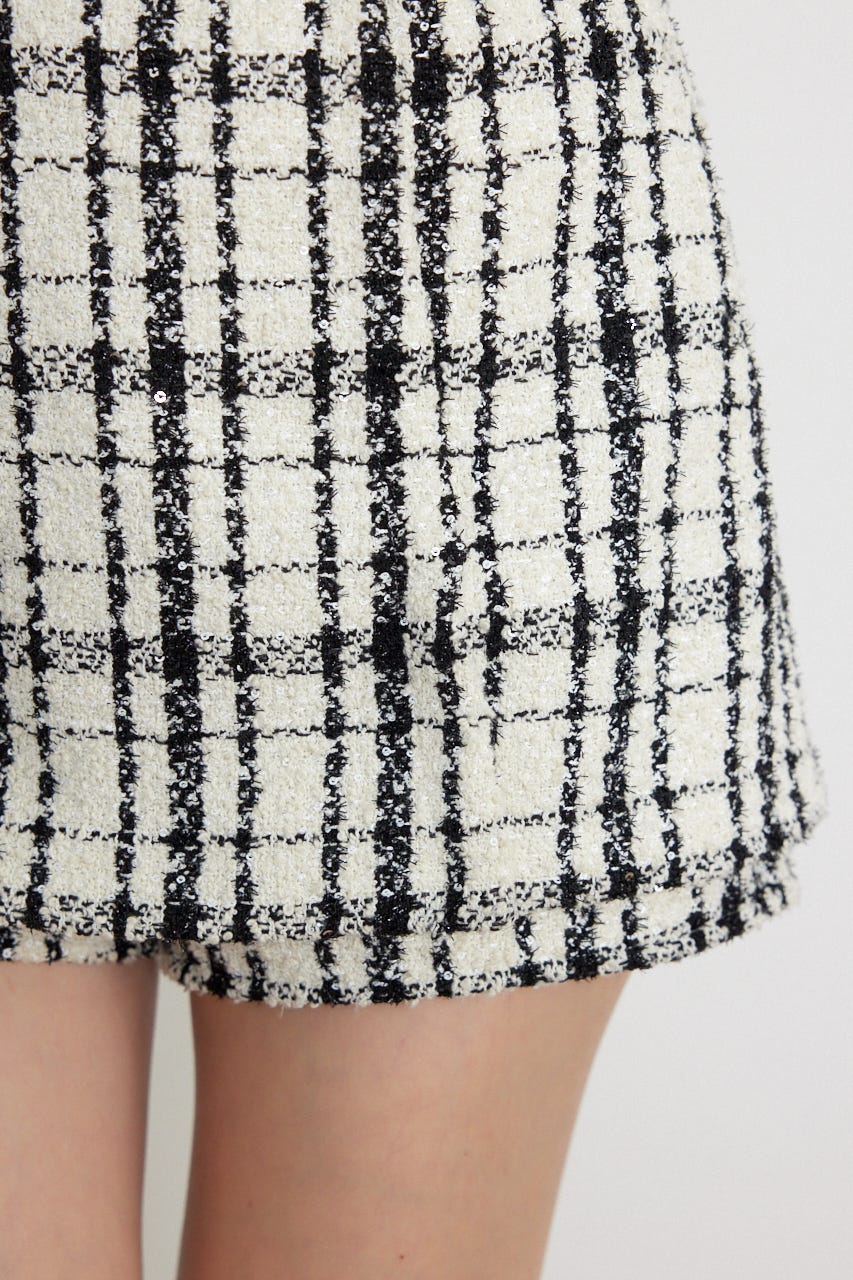 ラップミニスコートショートパンツ WHT S