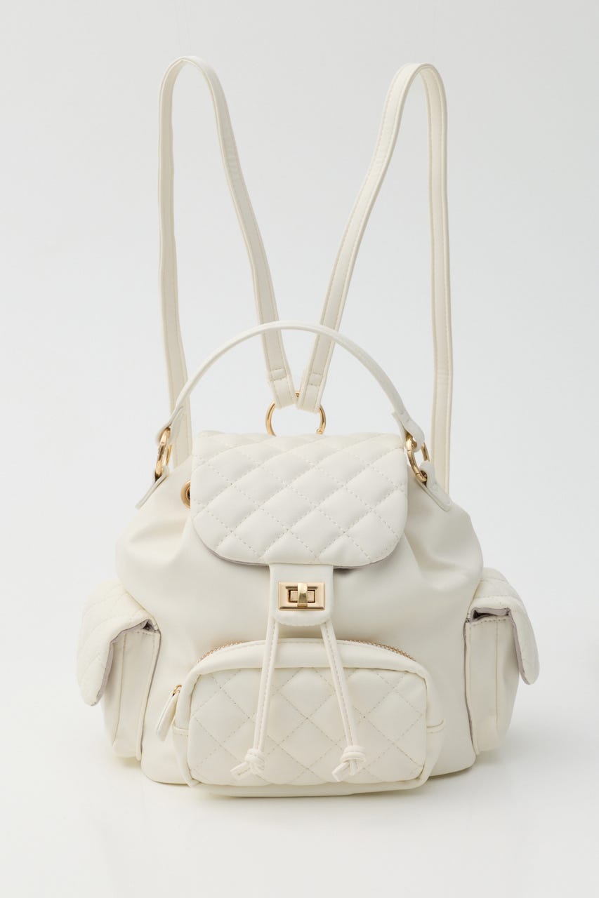キルティングリュック WHT FREE