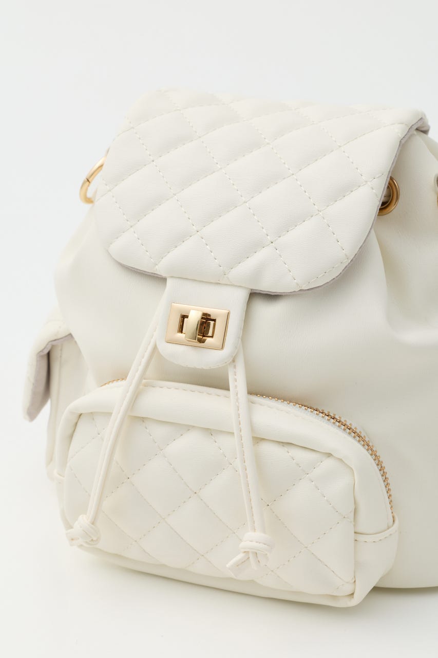 キルティングリュック WHT FREE