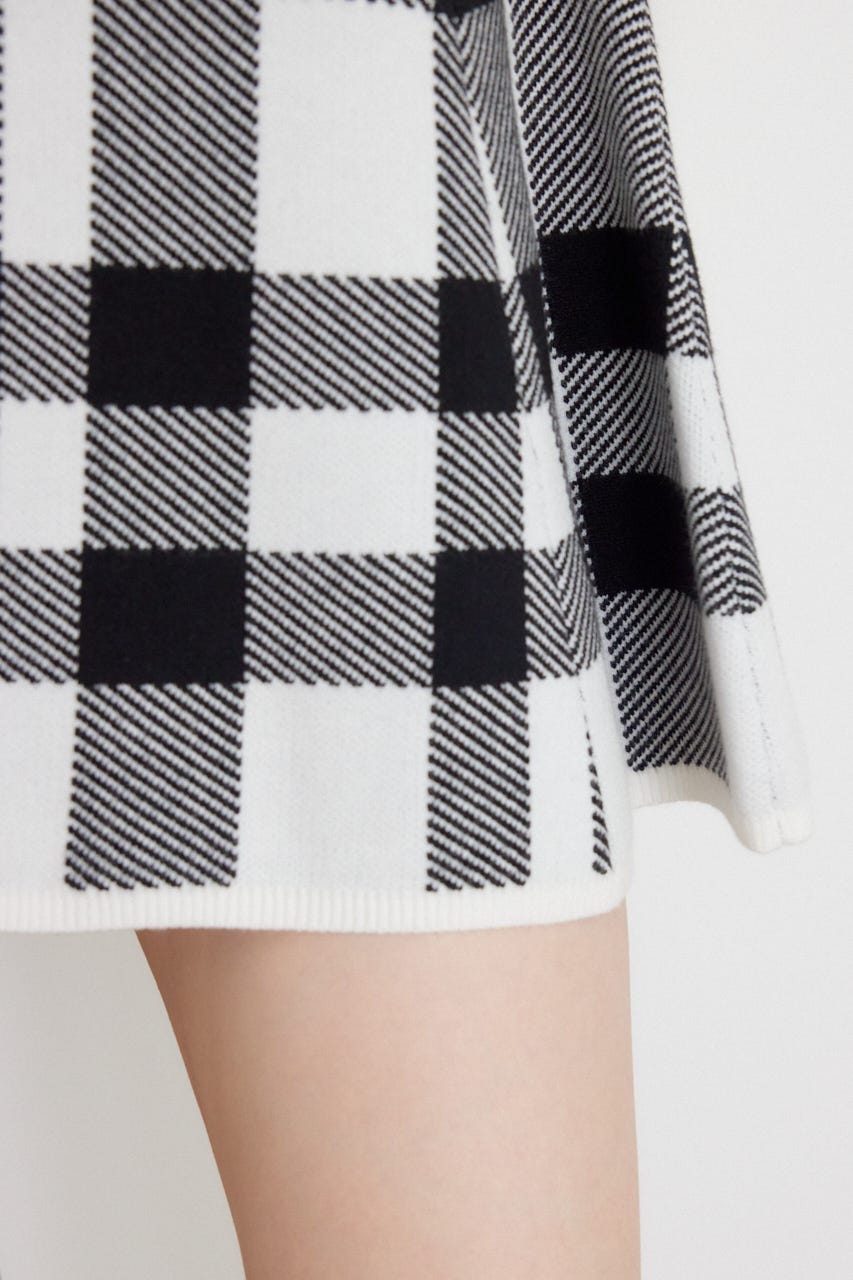 カーデセットフードミニニットワンピース M/WHT FREE