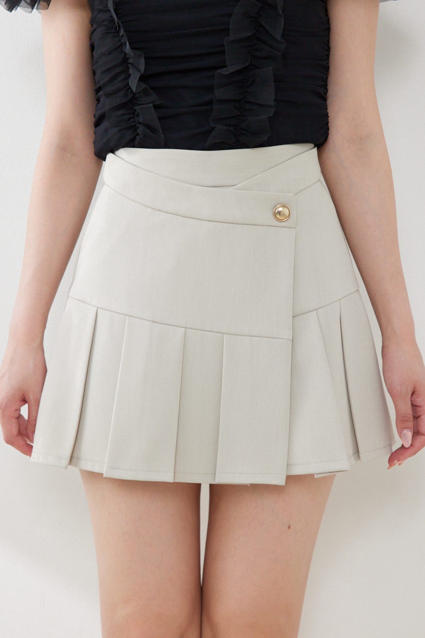 ラップベルトミニスコートショートパンツ BEG XS