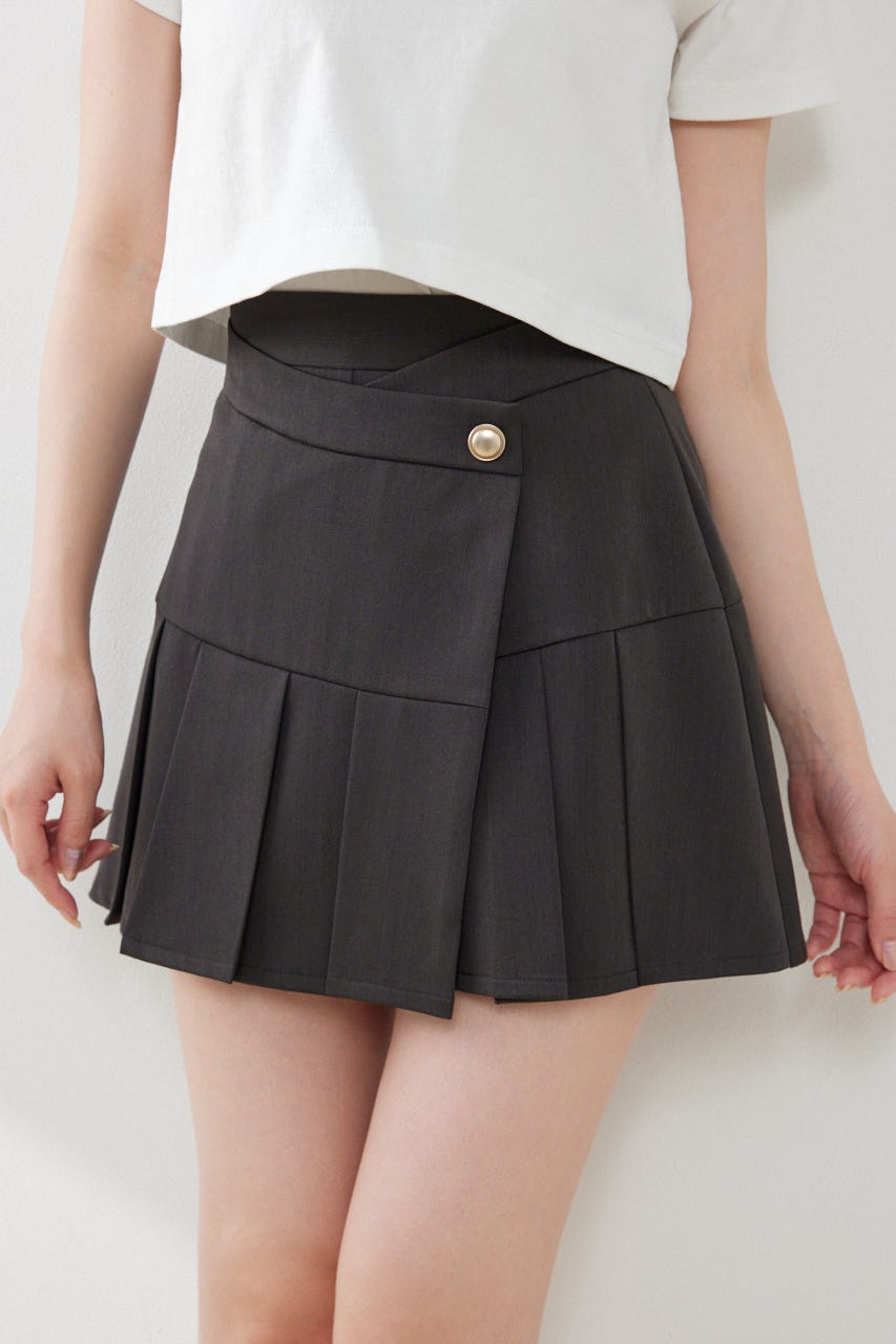 ラップベルトミニスコートショートパンツ L/BLK M
