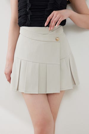 ラップベルトミニスコートショートパンツ