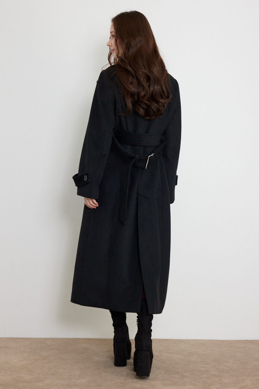26ダブルカラーシェイプドチェスターコート BLK M