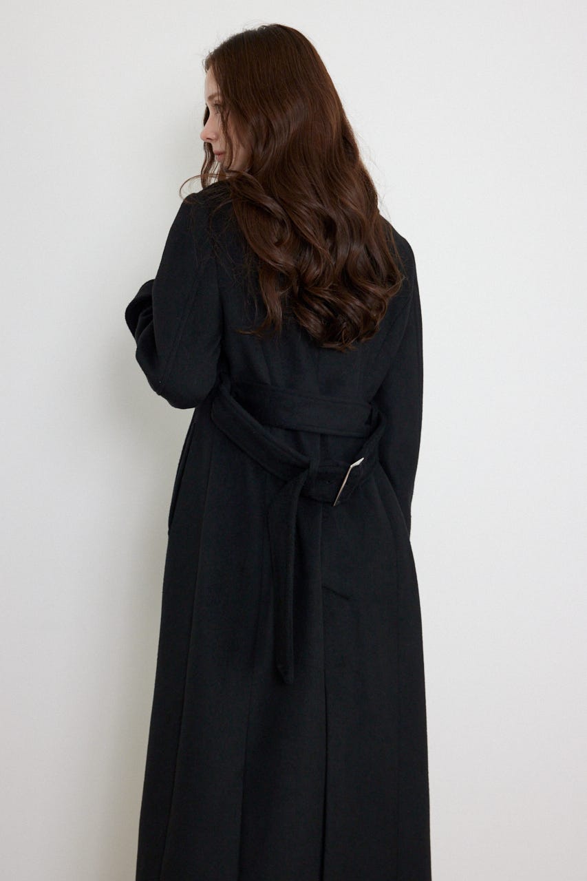 26ダブルカラーシェイプドチェスターコート BLK M