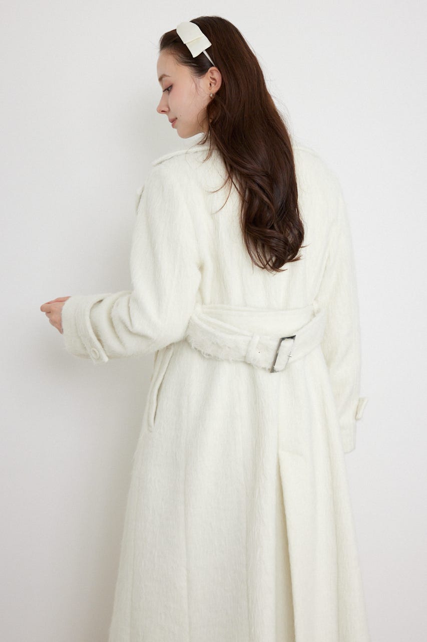 26ダブルカラーシェイプドチェスターコート WHT M