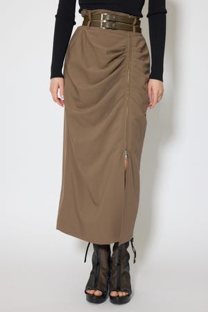 ダブルウエストデザインロングスカート
